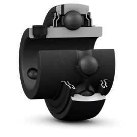 Hochtemperatur-Spannringlager mit Gewindestiften und breiter ausgeführtem Innenring Produktbild