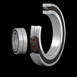Hybrid super-precision angular contact ball bearing, universally matchable Produktbild