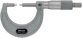Bügelmessschraube mit kleinen Messflächen 0-25 mm, 2 mm Messfläche Produktbild