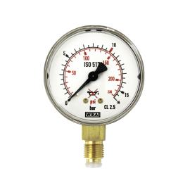 Arbeitsmano. f. Flaschendruckminderer, C2H2, G1/4, 0-2,5 bar, Ø63 Produktbild