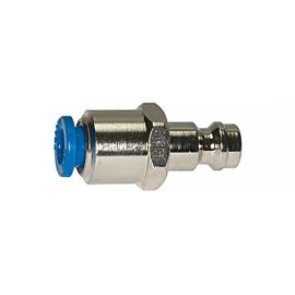 Einstecknippel push-in 6 mm, für Kupplungen NW 5, Messing vern. Produktbild