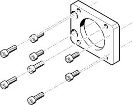 EAMF-A-48B-55A Motorflansch Produktbild