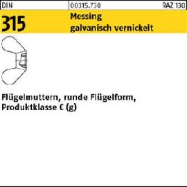 DIN 315 Messing M 10 vernickelt gal Ni VE=S Produktbild
