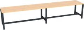 Umkleidesitzbank Buche einseitig RAL 7016 B2000xT370xH420mm Produktbild