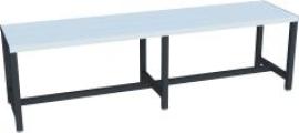Umkleidesitzbank PVC einseitig RAL 7016 B1500xT370xH430mm Produktbild
