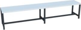 Umkleidesitzbank PVC einseitig RAL 7016 B2000xT370xH430mm Produktbild