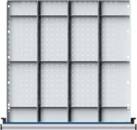 Schubladeneinteilungssatzfür FH210mm 1/4 Teilung f.Schublade B600xT600mm Produktbild