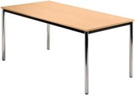 Bespr.-tisch 160 x 80 Buche/Chrom Produktbild