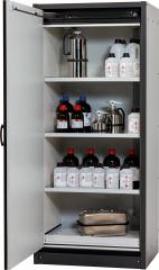 Schrank Q-Classic-30 864x1947 1Tür 3FB,Silb. Produktbild