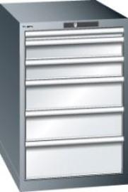 Schubladenschrank 27x36E B564xT725xH850mm NCS 6502-S/RAL7035 6 Schubladen 75kg Produktbild