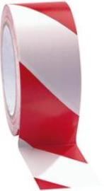 Bodenmarkierband COBAtape rot/weiß B50mm x L33m Produktbild