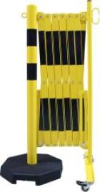 Scherengitter mit Sperrpfosten D60mm L bis 4000 mm gelb/schwarz Produktbild