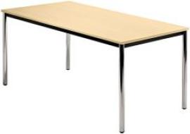 Bespr.-tisch 160 x 80 Ahorn/Chrom Produktbild