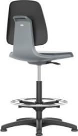 Bimos Arbeitsstuhl Labsit 3, PU anthrazit Sitzhöhe 520-770 mm Produktbild