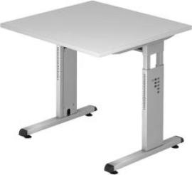 Schreibtisch grau 80x80x72 cm Produktbild