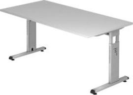 Schreibtisch grau 160x80x72 cm Produktbild
