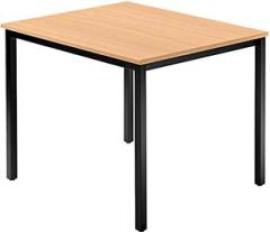 Besprechungstisch 80x 80 Buche/schwarz Produktbild