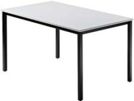 Besprechungstisch 120x80 lichtgrau/schwarz Produktbild