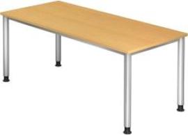 Schreibtisch Buche 1800x800 mm H-Serie Produktbild