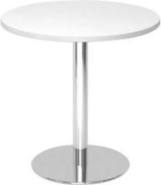 Besuchertisch Weiß/Chrom D 800mm Produktbild