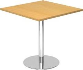 Besuchertisch Buche/Chrom800x800 mm Produktbild