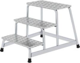 Alu-Arbeitspodest 3 Stufen starr Podesthöhe 0,60 m Arbeitshöhe bis 2,60 m Produktbild