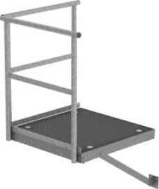 Grundpodest Stahl verzinkt B1000xT1000 mm GÜNZBURGER STEIGTECHNIK Produktbild