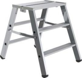 Alu-Arbeitspodest 2x3 Stufen klappbar Podesthöhe 0,69 m Arbeitshöhe bis 2,69 m Produktbild