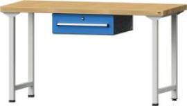 Anke Arbeitstisch B1500xT700xH850mm RAL7035/5012 BMP: 50 mm 1 Schublade Produktbild