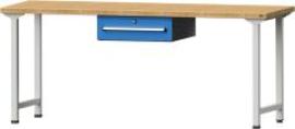 Anke Arbeitstisch B2000xT700xH840mm RAL7035/5012 BMP: 40 mm 1 Schublade Produktbild