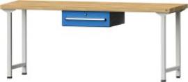 Anke Arbeitstisch B2000xT700xH850mm RAL7035/5012 BMP: 50 mm 1 Schublade Produktbild