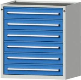 Anke Schubladenschrank B910xT700xH980mm RAL 7035/5012 6 Schubladen Produktbild