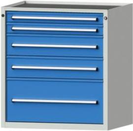 Anke Schubladenschrank B910xT700xH980mm RAL 7035/5012 5 Schubladen Produktbild