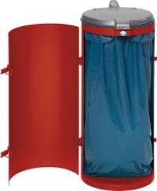 Abfallsammler mit Tür 120 l rot H 900 mm VAR Produktbild