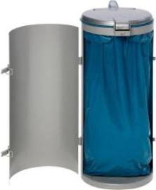 Abfallsammler mit Tür 120 l silber H 900 mm VAR Produktbild