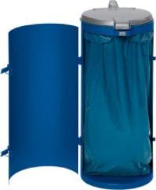 Abfallsammler mit Tür 120 l blau H 900 mm VAR Produktbild