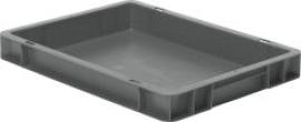 Transport-Stapelkasten B400xT300xH50 mm grau, geschlossen ohne Griffloch Produktbild