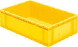 Transport-Stapelkasten B600xT400xH175 mm gelb, geschlossen ohne Griffloch LA-KA-PE Produktbild
