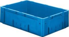 Transport-Stapelkasten B600xT400xH175 mm blau Auflast 700kg ohne Griffloch LA-KA-PE Produktbild