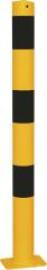 Absperrpfosten gelb/schw H900xD76 mm ortsfest zum Aufdübeln Produktbild