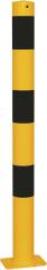 Absperrpfosten gelb/schw H900xD60 mm ortsfest zum Aufdübeln Produktbild