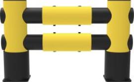 Regalanfahrschutz Golf H500xL1100 mm 2-zeilig gelb/schwarz Produktbild