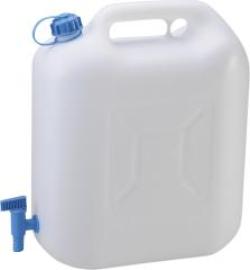 Wasserkanister 22 l HD-PE natur B415xT190xH440 mm mit Ablasshahn Produktbild