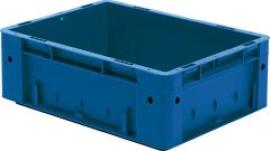 Transport-Stapelkasten B400xT300xH145 mm blau Auflast 600kg ohne Griffloch Produktbild