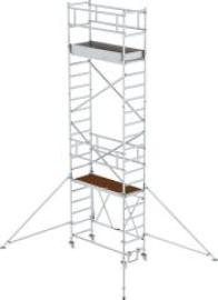 Alu-Klappgerüst Plattform B1800xT750 mm Plattformhöhe 4,80 m Arbeitshöhe bis 6,80 m Produktbild