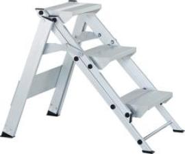 Sicherheitstreppe Plazastep P 3 Stufen Plattformhöhe 0,66 m Arbeitshöhe 2,65 m ZARGES Produktbild