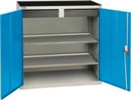Werkzeugschrank B1000xT500xH1000 mm RAL 7035/5012 2 Schubladen, 2 Wannen Produktbild