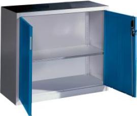 Beistellschrank B930xT400xH1000 mm RAL 7035/5010,1Fachboden Tragkraft 70kg Produktbild