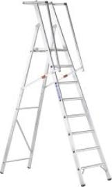 Plattformleiter ZAP Safemaster S 8 Stufen Plattformhöhe 2,11 m Arbeitshöhe 4,11 m ZARGES Produktbild