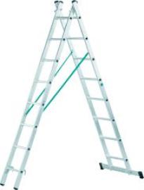 Kombileiter Combimaster Plus X 2x8 Sprossen Leiterlänge max 4,10 m Arbeitshöhe 4,90 m ZARGES Produktbild